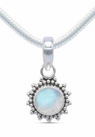 Silberkette mit Anhänger BUWAN rund aus 925 Silber - mantraroma