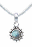 Silberkette mit Anhänger BUWAN rund aus 925 Silber - mantraroma
