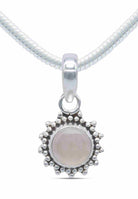 Silberkette mit Anhänger BUWAN rund aus 925 Silber - mantraroma