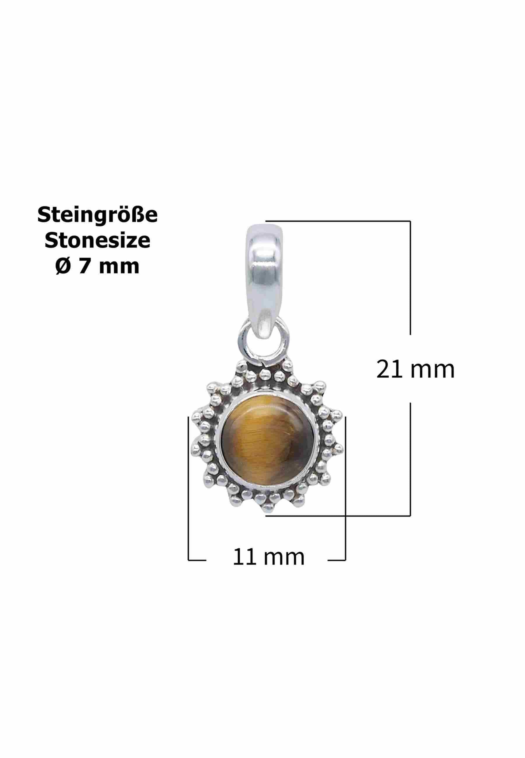 Silberkette mit Anhänger BUWAN rund aus 925 Silber - mantraroma