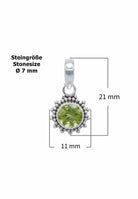 Silberkette mit Anhänger BUWAN rund aus 925 Silber - mantraroma
