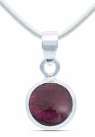 Silberkette mit Anhänger MIALE rund aus 925 Silber - mantraroma