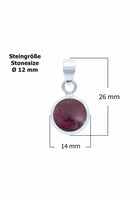 Silberkette mit Anhänger MIALE rund aus 925 Silber - mantraroma