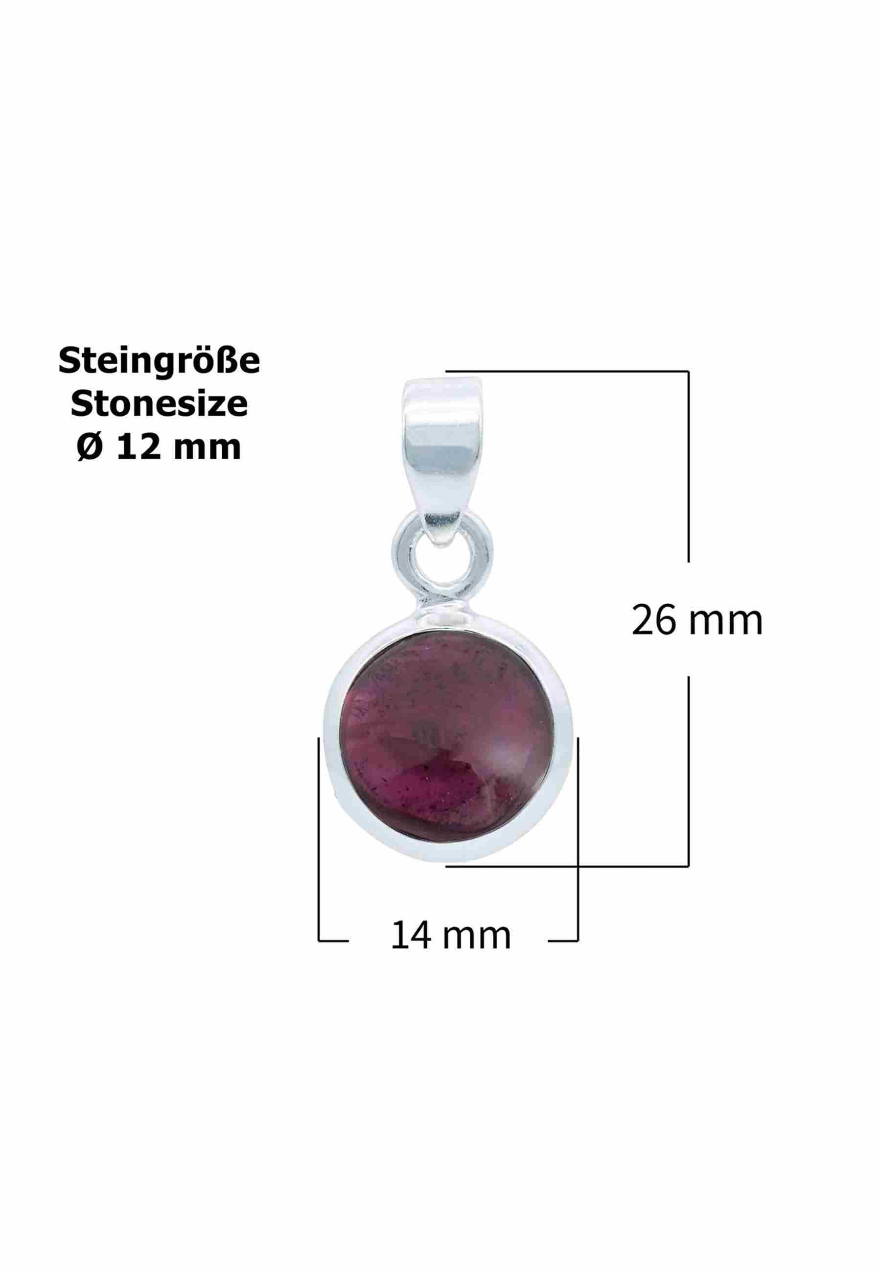 Silberkette mit Anhänger MIALE rund aus 925 Silber - mantraroma