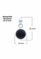 Silberkette mit Anhänger MIALE rund aus 925 Silber - mantraroma