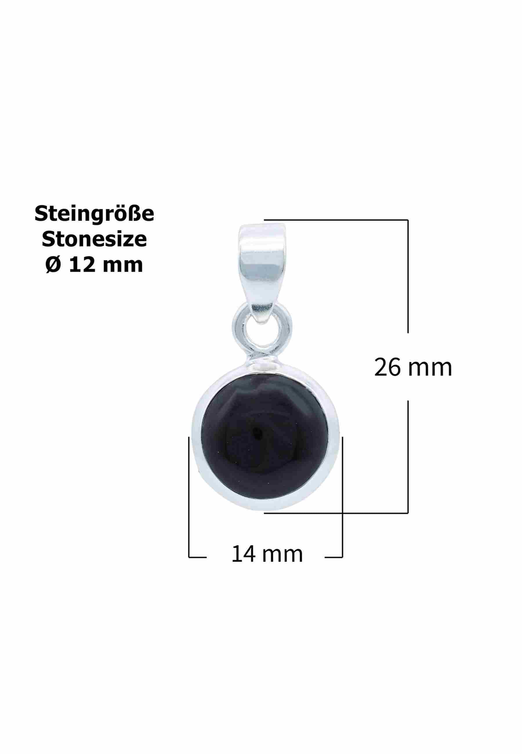 Silberkette mit Anhänger MIALE rund aus 925 Silber - mantraroma