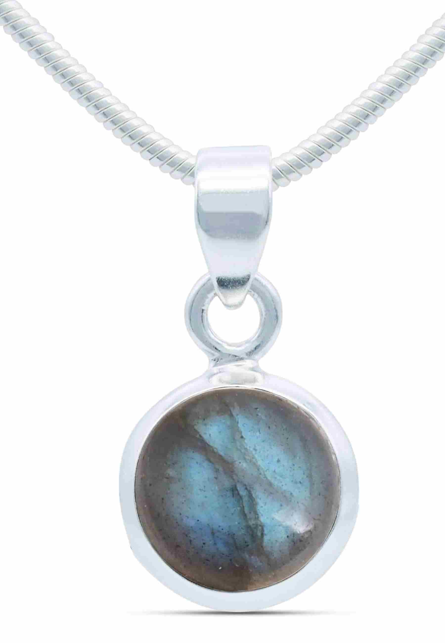 Silberkette mit Anhänger MIALE rund aus 925 Silber - mantraroma