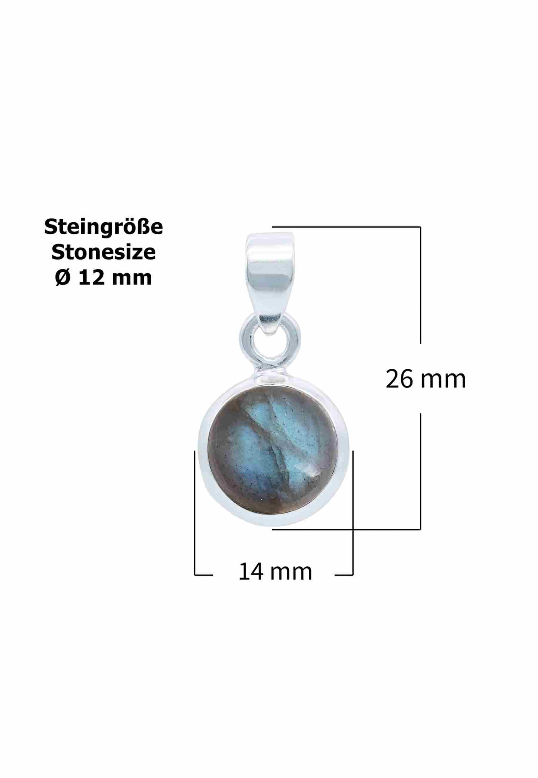 Silberkette mit Anhänger MIALE rund aus 925 Silber - mantraroma