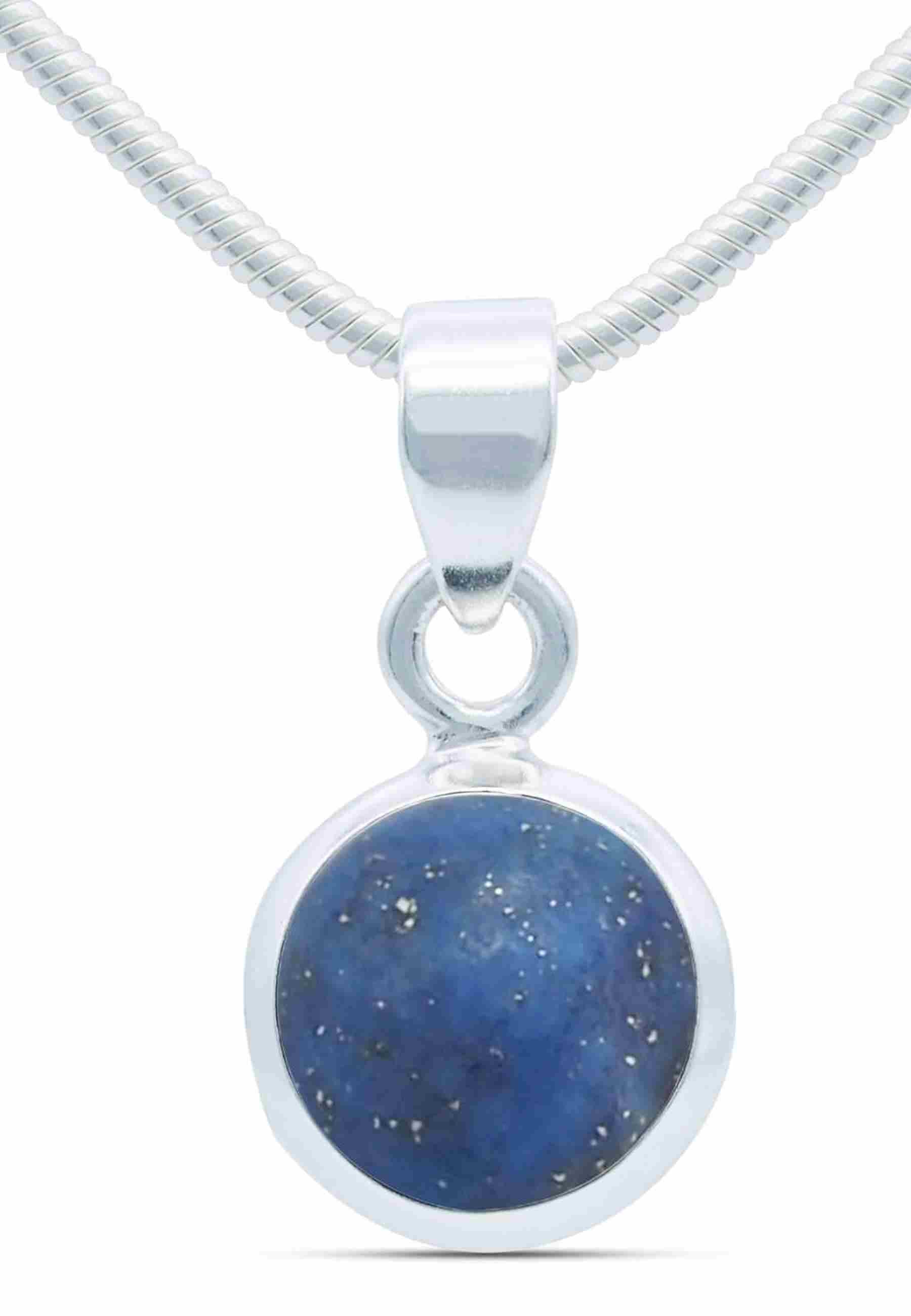 Silberkette mit Anhänger MIALE rund aus 925 Silber - mantraroma