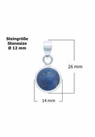 Silberkette mit Anhänger MIALE rund aus 925 Silber - mantraroma