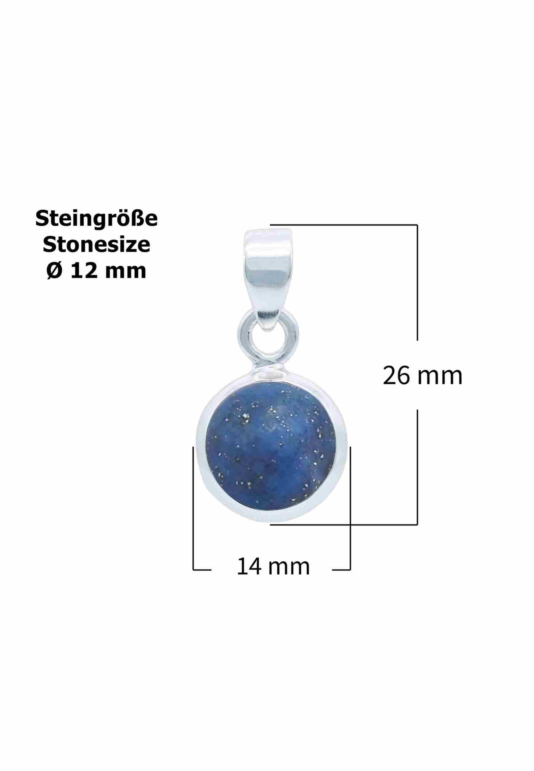 Silberkette mit Anhänger MIALE rund aus 925 Silber - mantraroma