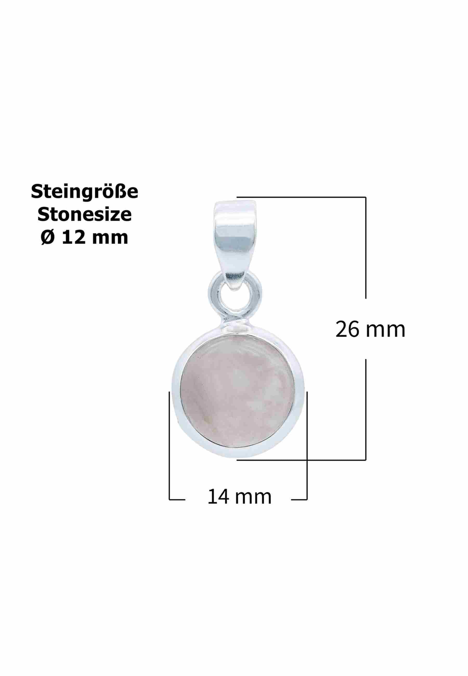Silberkette mit Anhänger MIALE rund aus 925 Silber - mantraroma