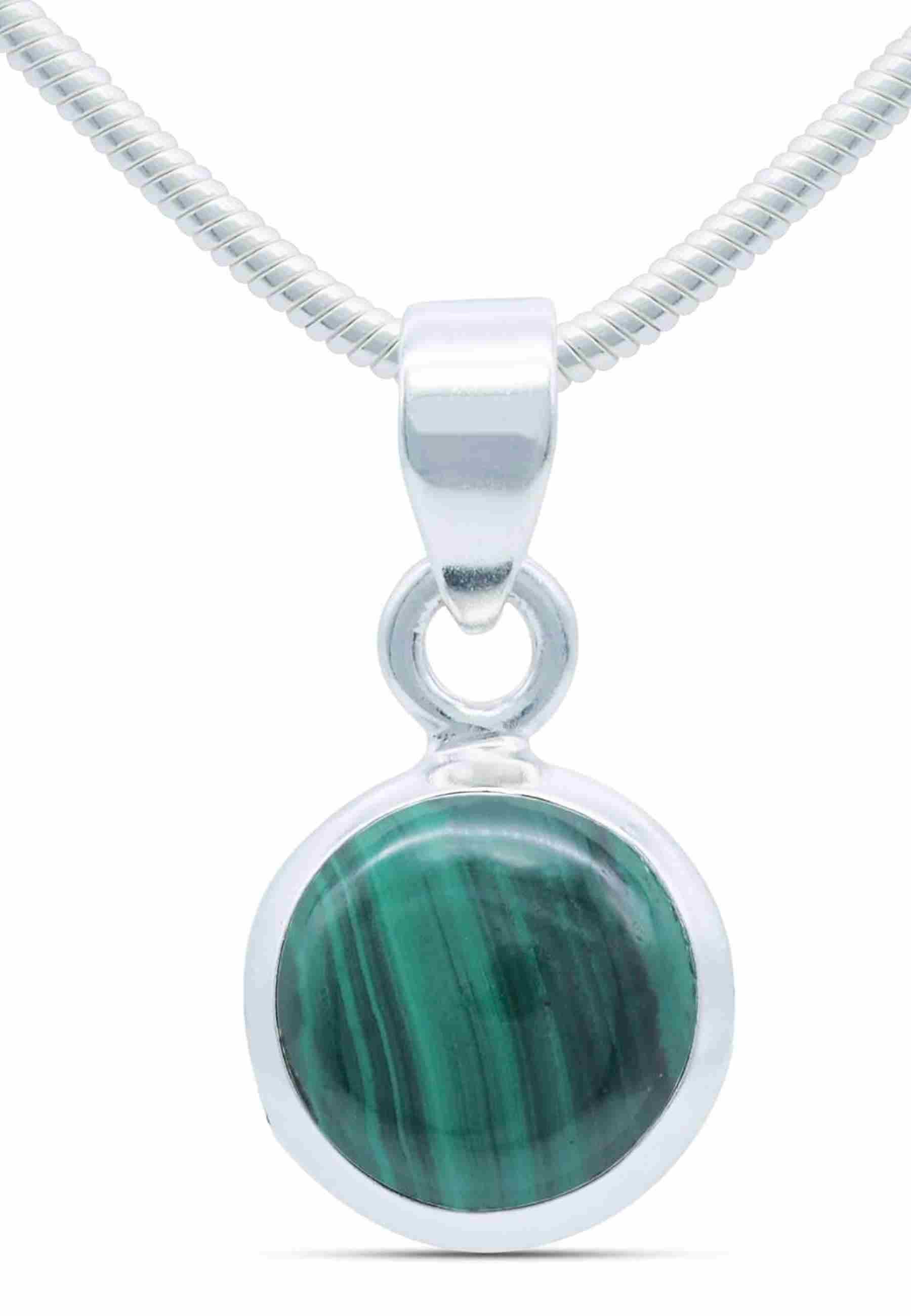 Silberkette mit Anhänger MIALE rund aus 925 Silber - mantraroma