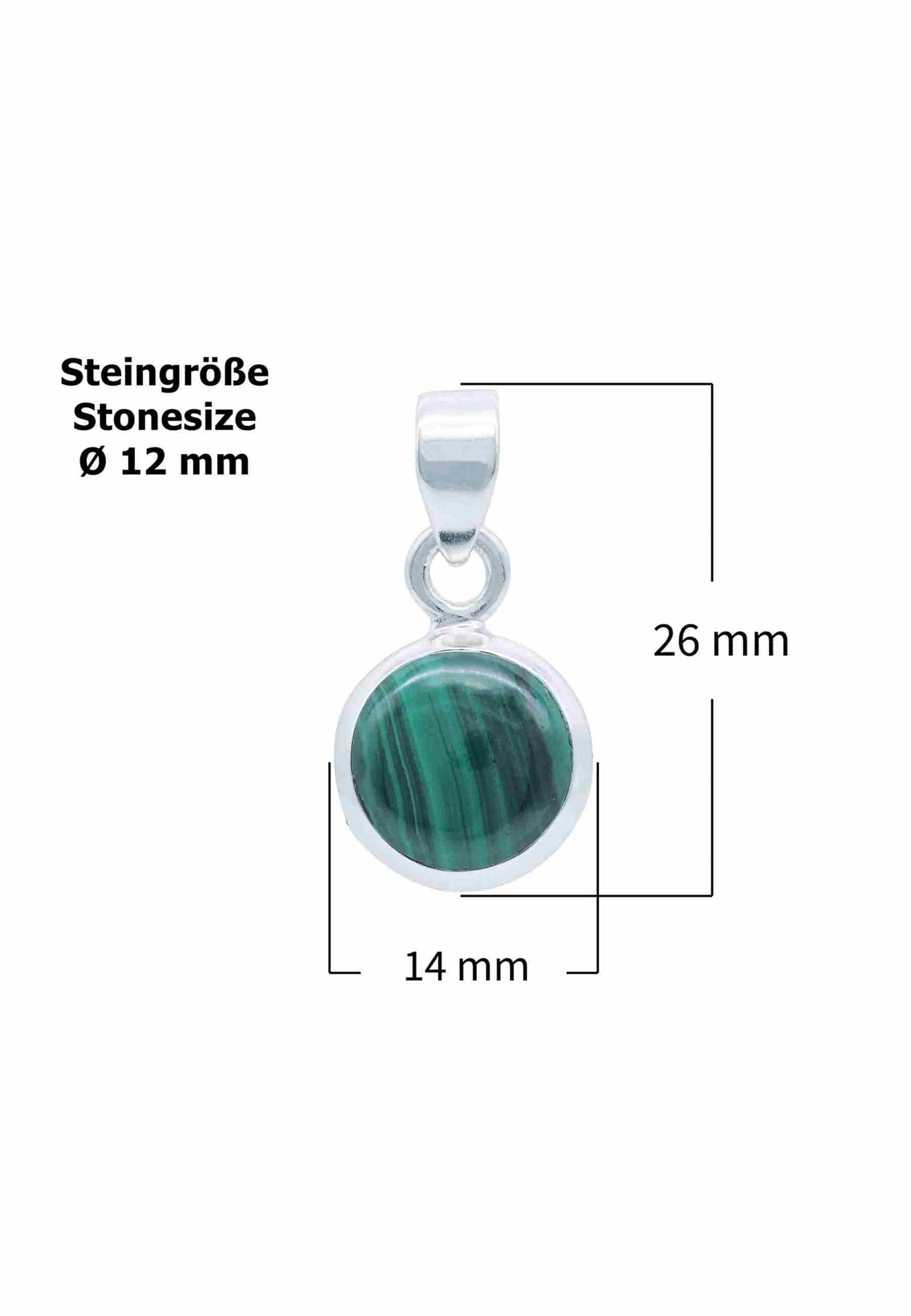 Silberkette mit Anhänger MIALE rund aus 925 Silber - mantraroma