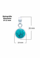 Silberkette mit Anhänger MIALE rund aus 925 Silber - mantraroma