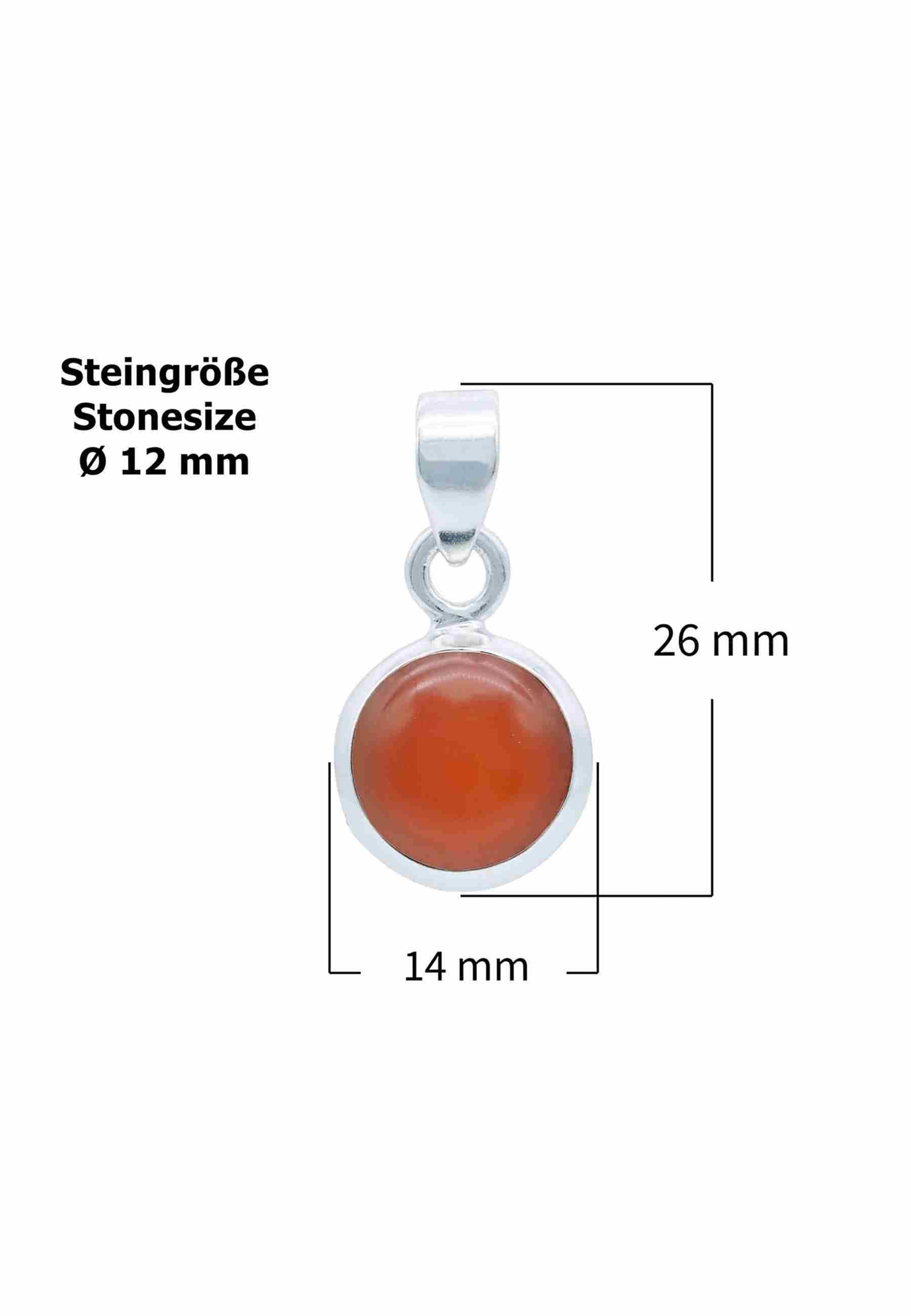 Silberkette mit Anhänger MIALE rund aus 925 Silber - mantraroma