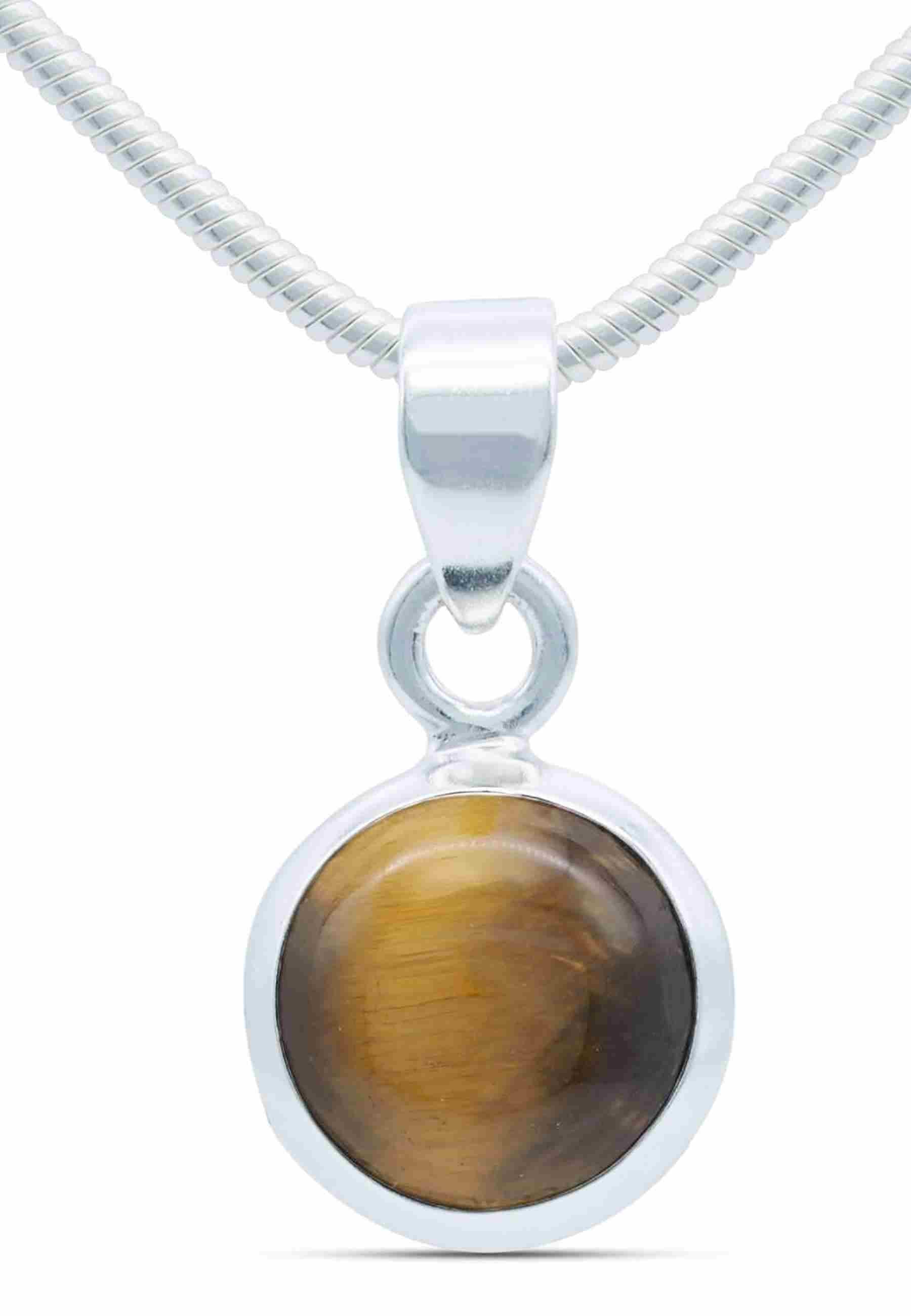 Silberkette mit Anhänger MIALE rund aus 925 Silber - mantraroma