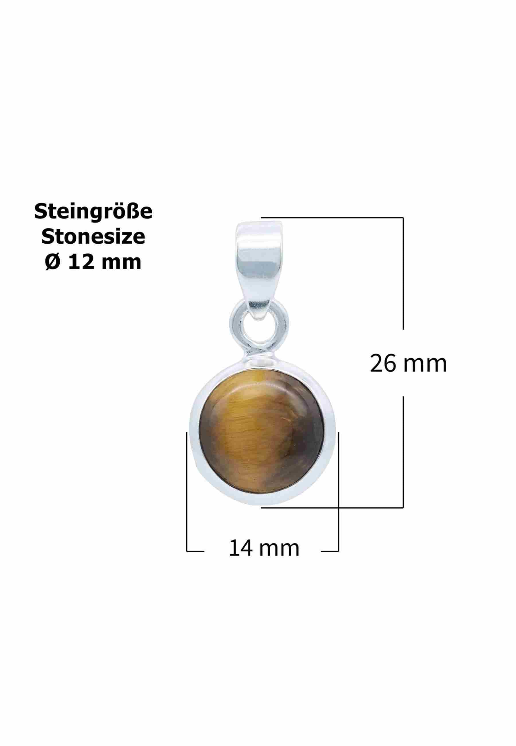 Silberkette mit Anhänger MIALE rund aus 925 Silber - mantraroma