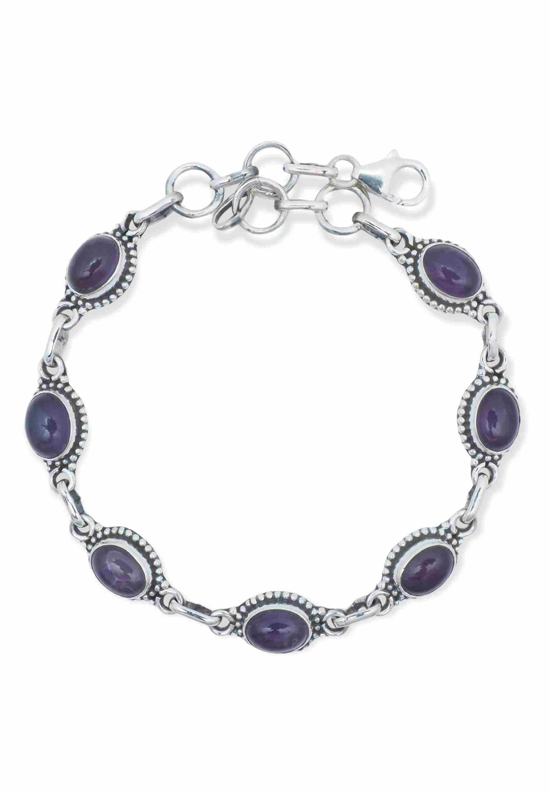 Armband PUNTI oval aus 925 Silber - mantraroma