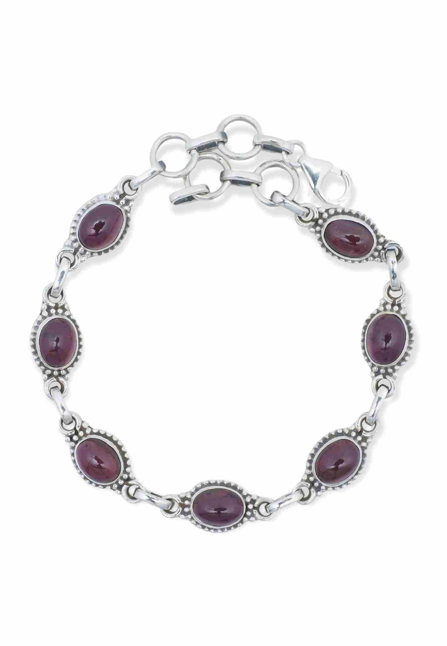 Armband PUNTI oval aus 925 Silber - mantraroma