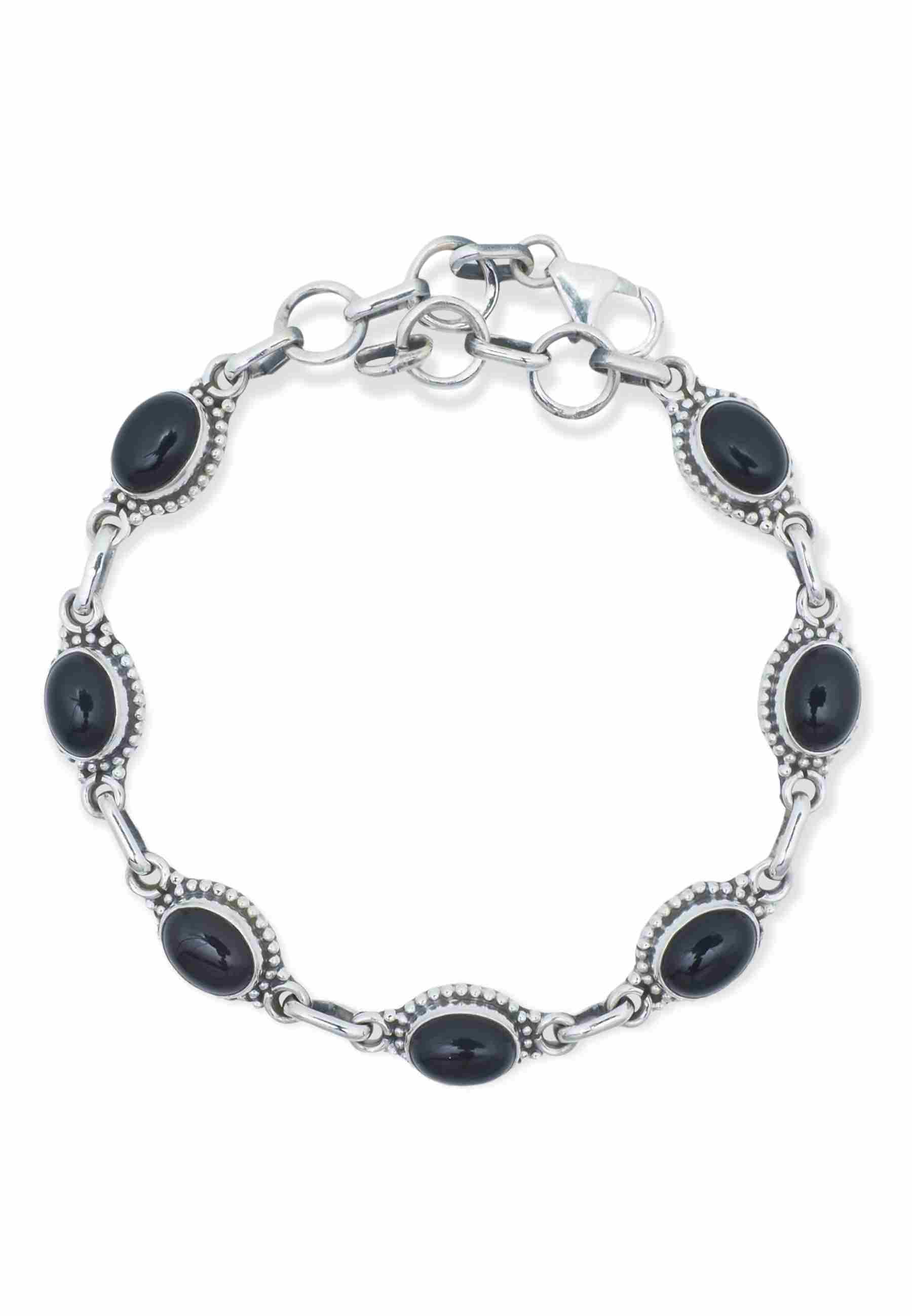 Armband PUNTI oval aus 925 Silber - mantraroma