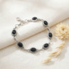 925 Silber Armband PUNTI oval