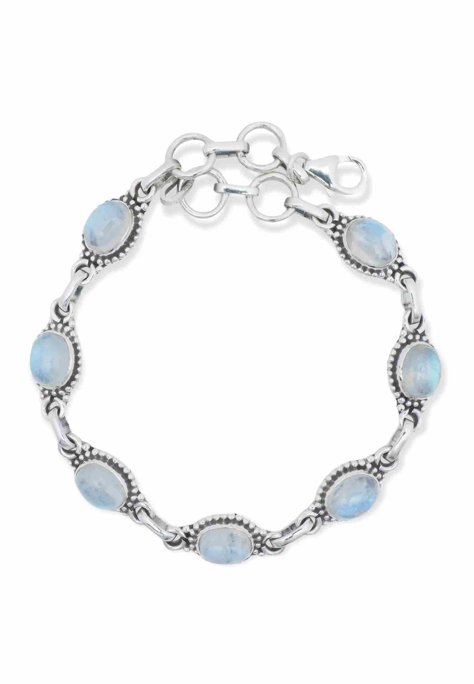 Armband PUNTI oval aus 925 Silber - mantraroma