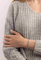 Armband PUNTI oval aus 925 Silber - mantraroma