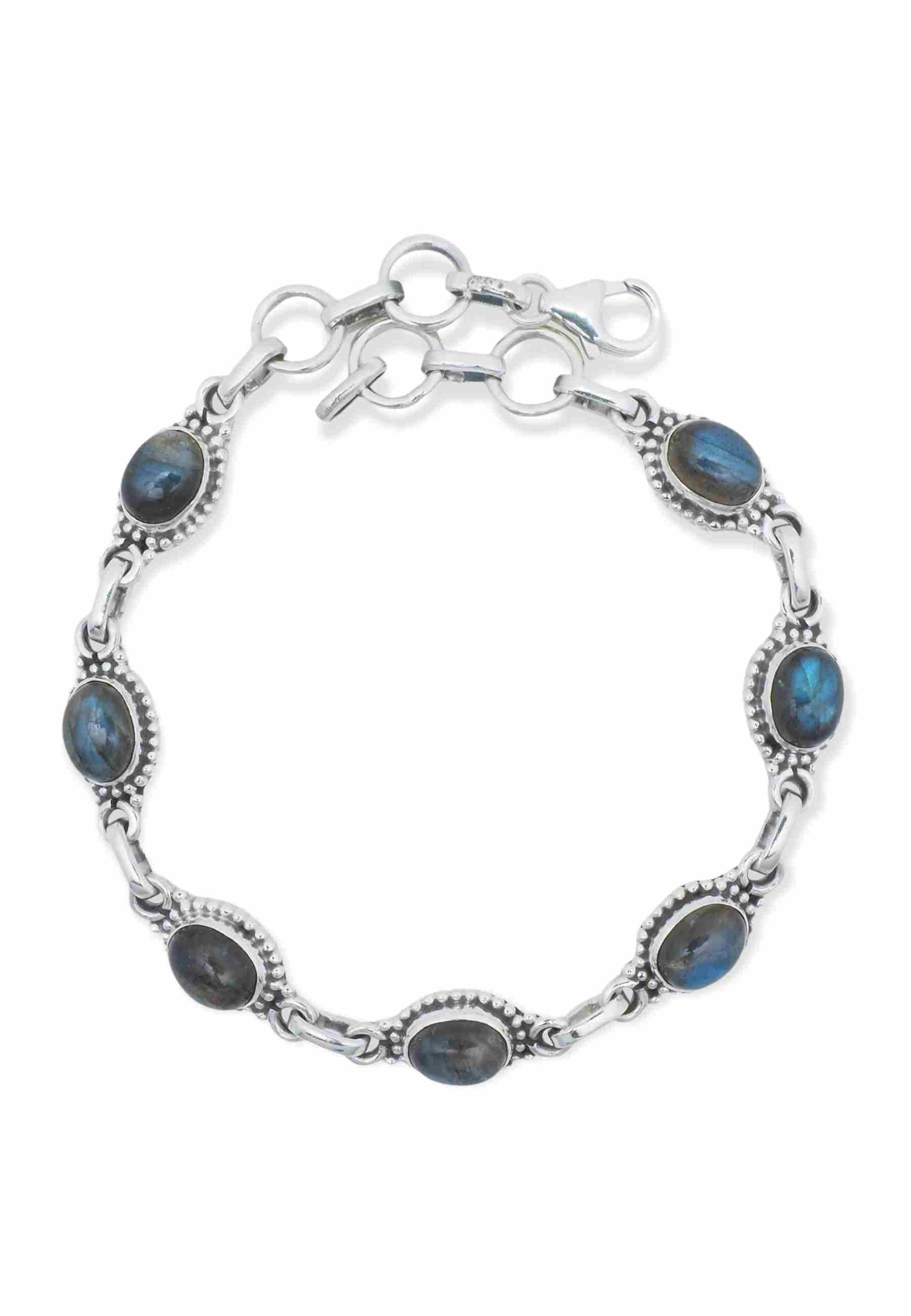 Armband PUNTI oval aus 925 Silber - mantraroma