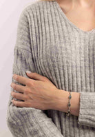 Armband PUNTI oval aus 925 Silber - mantraroma