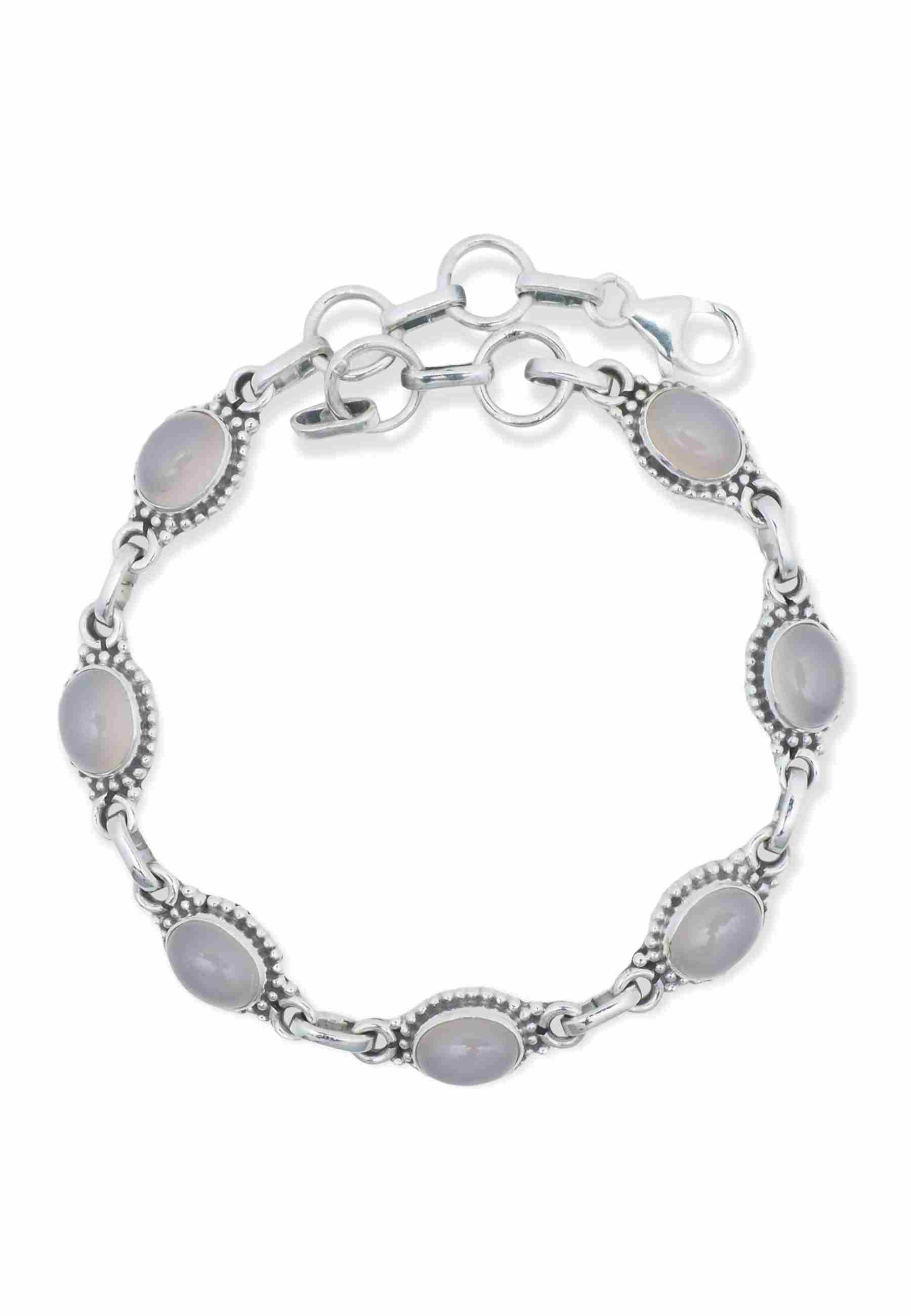 Armband PUNTI oval aus 925 Silber - mantraroma