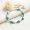 925 Silber Armband PUNTI oval