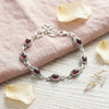 925 Silber Armband PUNTI oval klein