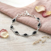 925 Silber Armband PUNTI oval klein