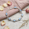 925 Silber Armband PUNTI oval klein