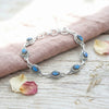 925 Silber Armband PUNTI oval klein