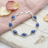 925 Silber Armband PUNTI oval klein