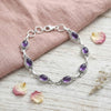 925 Silber Armband PUNTI oval klein