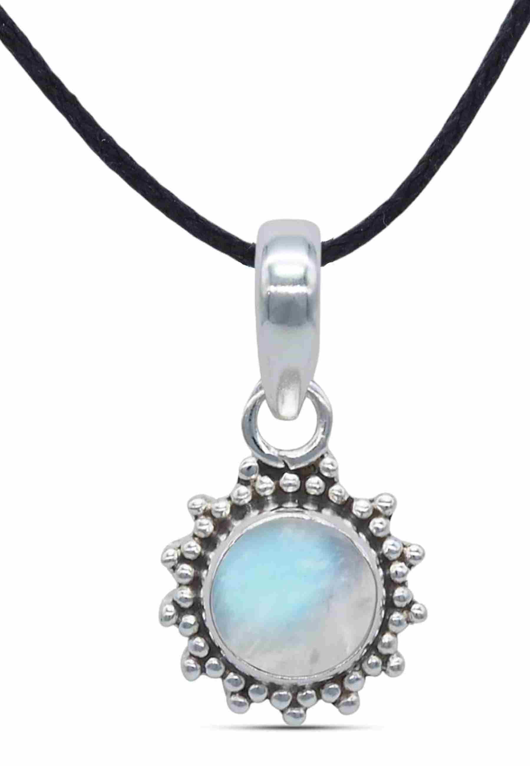 Kettenanhänger BUWAN rund aus 925 Silber - mantraroma
