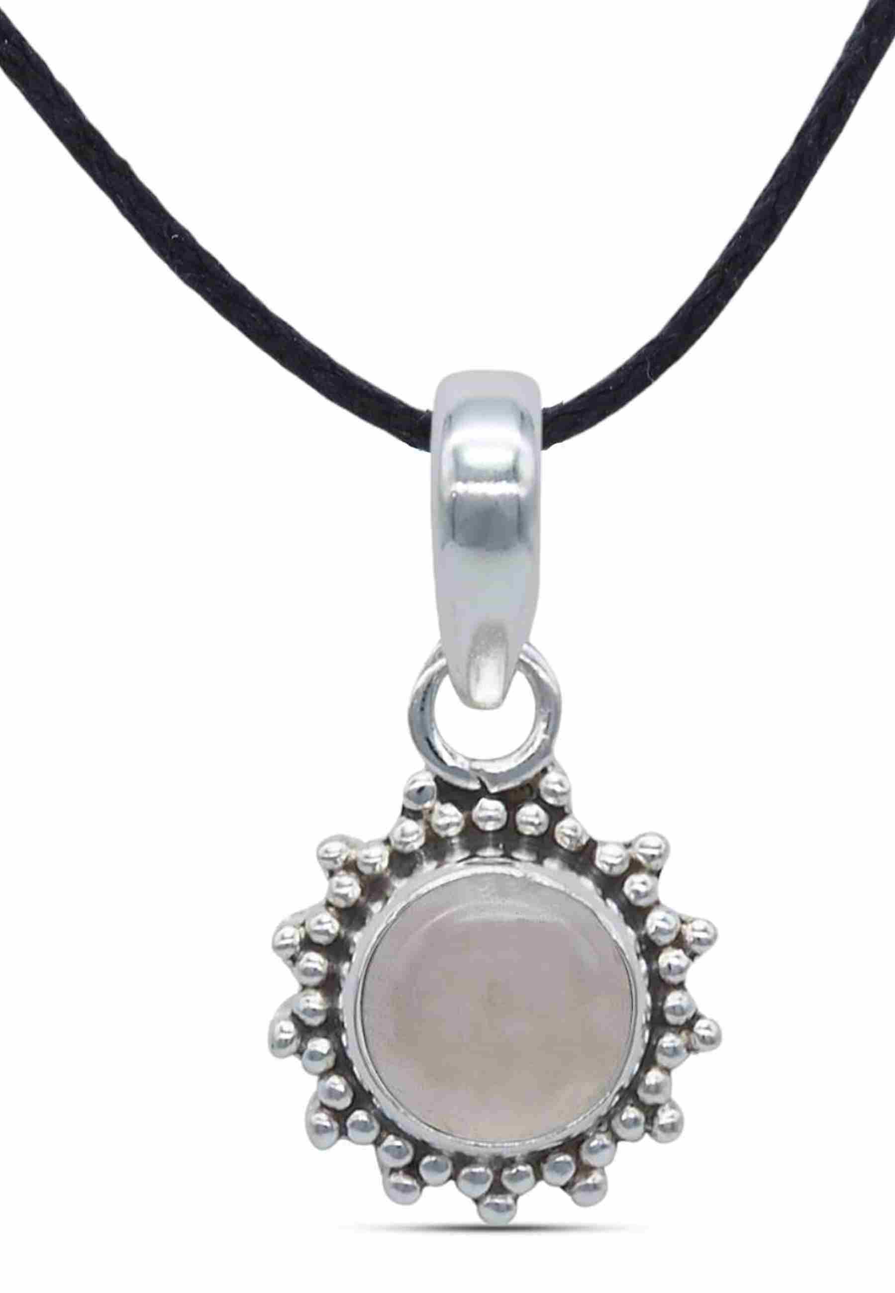 Kettenanhänger BUWAN rund aus 925 Silber - mantraroma