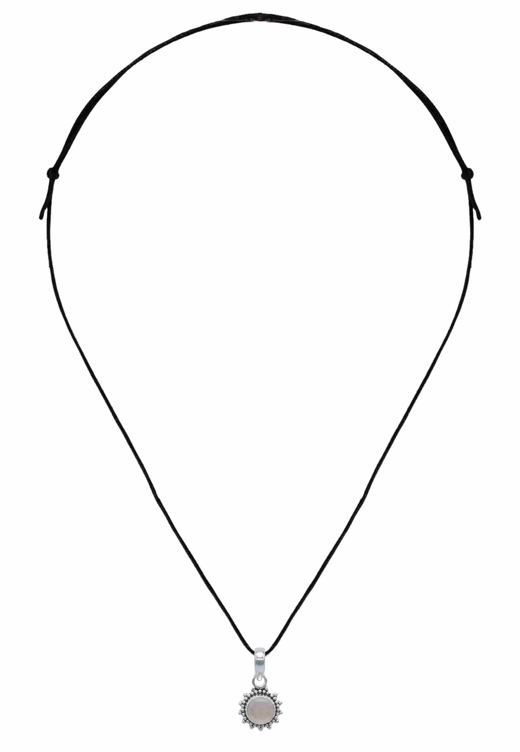 Kettenanhänger BUWAN rund aus 925 Silber - mantraroma
