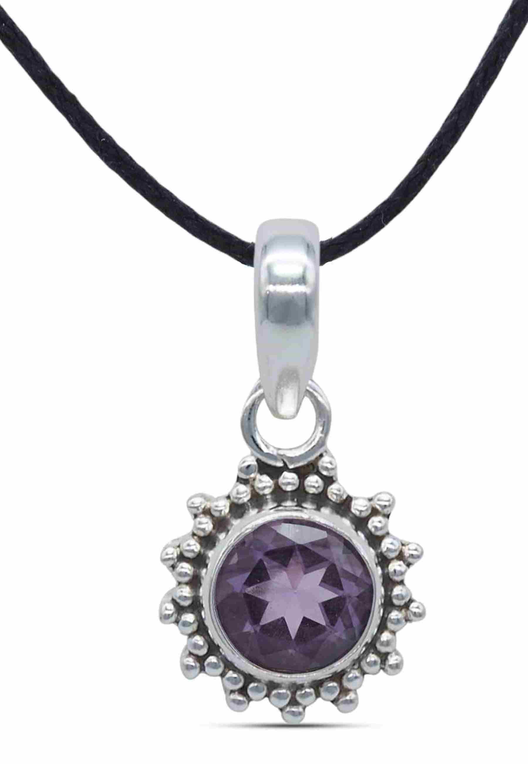 Kettenanhänger BUWAN rund aus 925 Silber - mantraroma