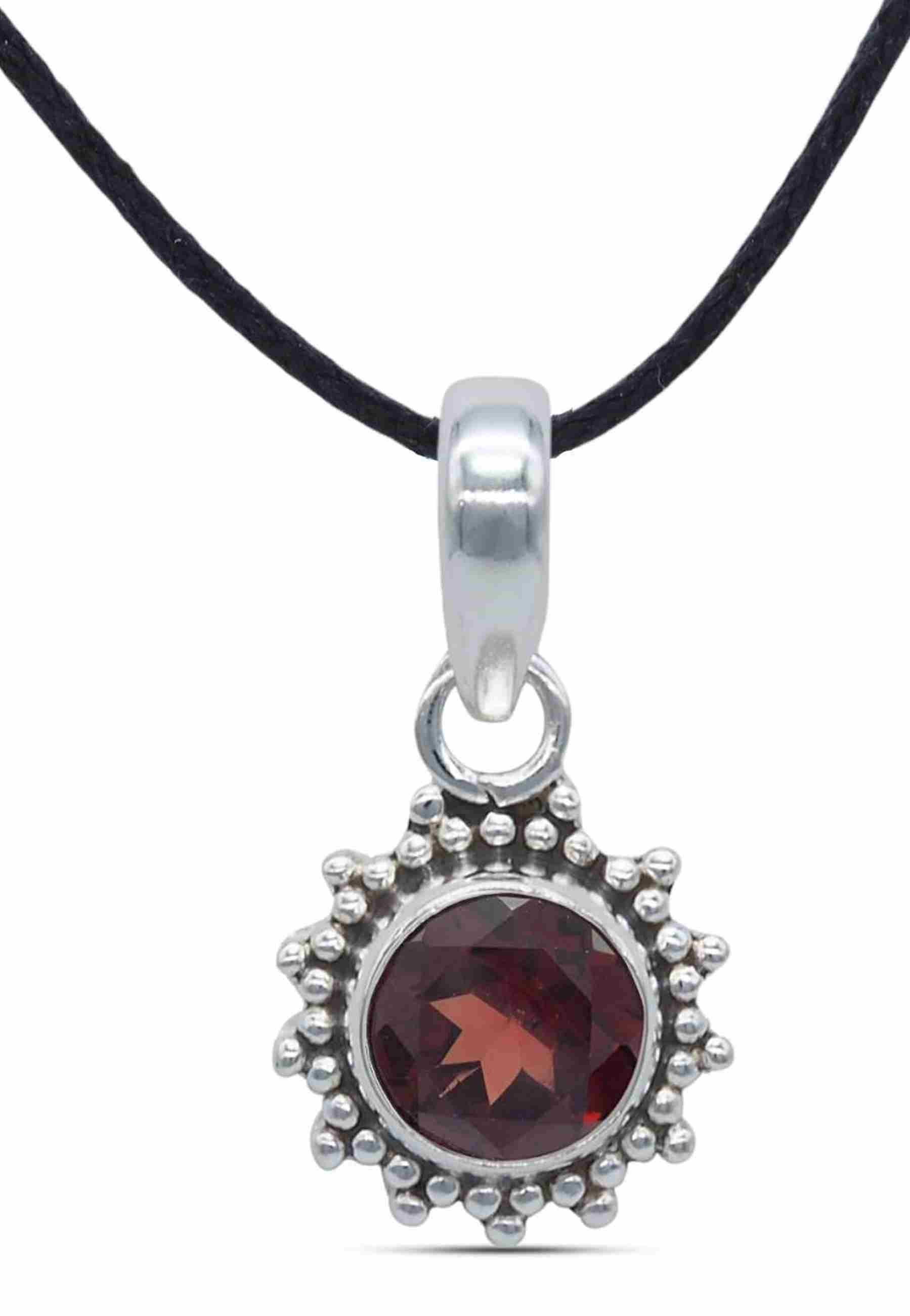 Kettenanhänger BUWAN rund aus 925 Silber - mantraroma