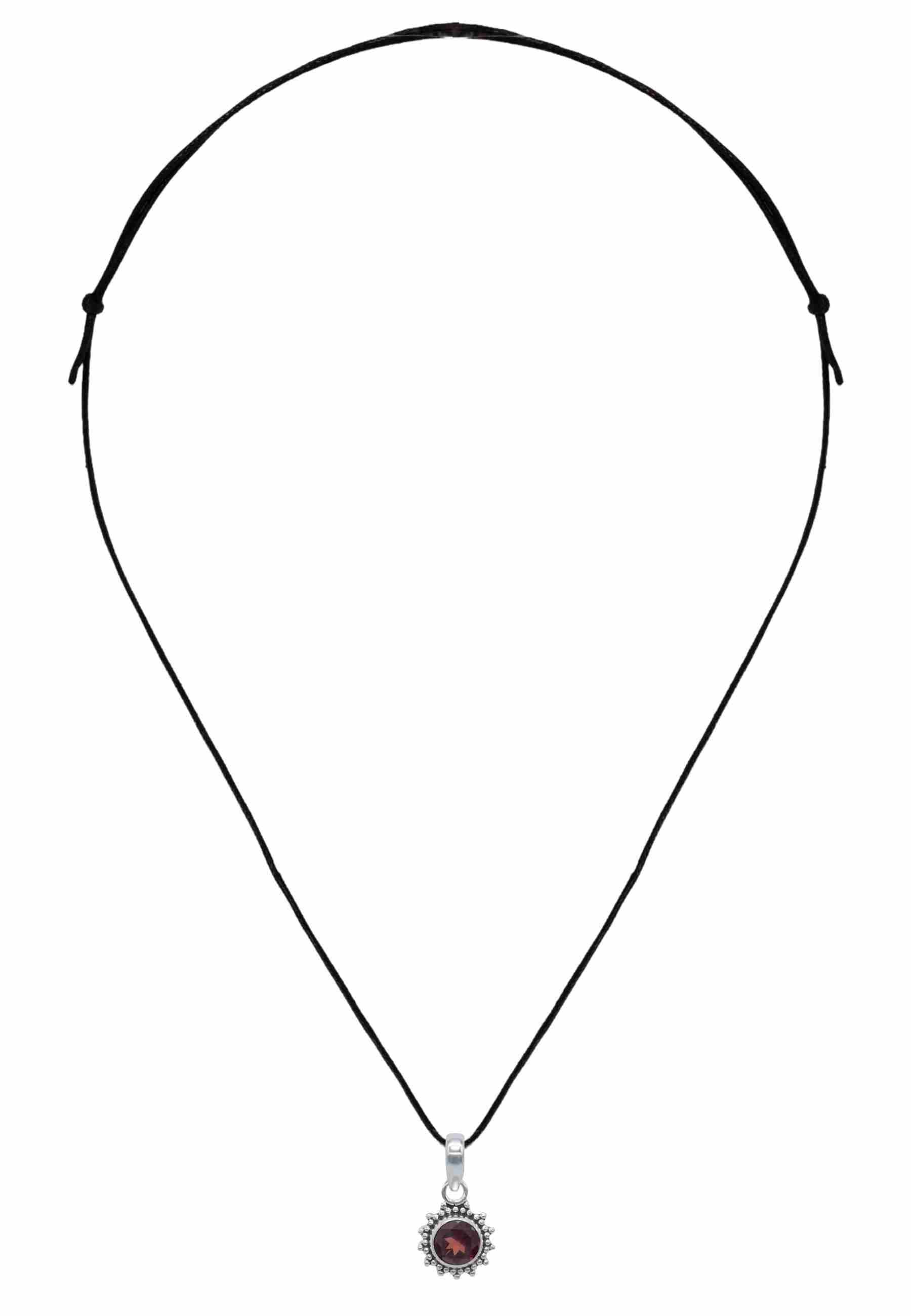 Kettenanhänger BUWAN rund aus 925 Silber - mantraroma