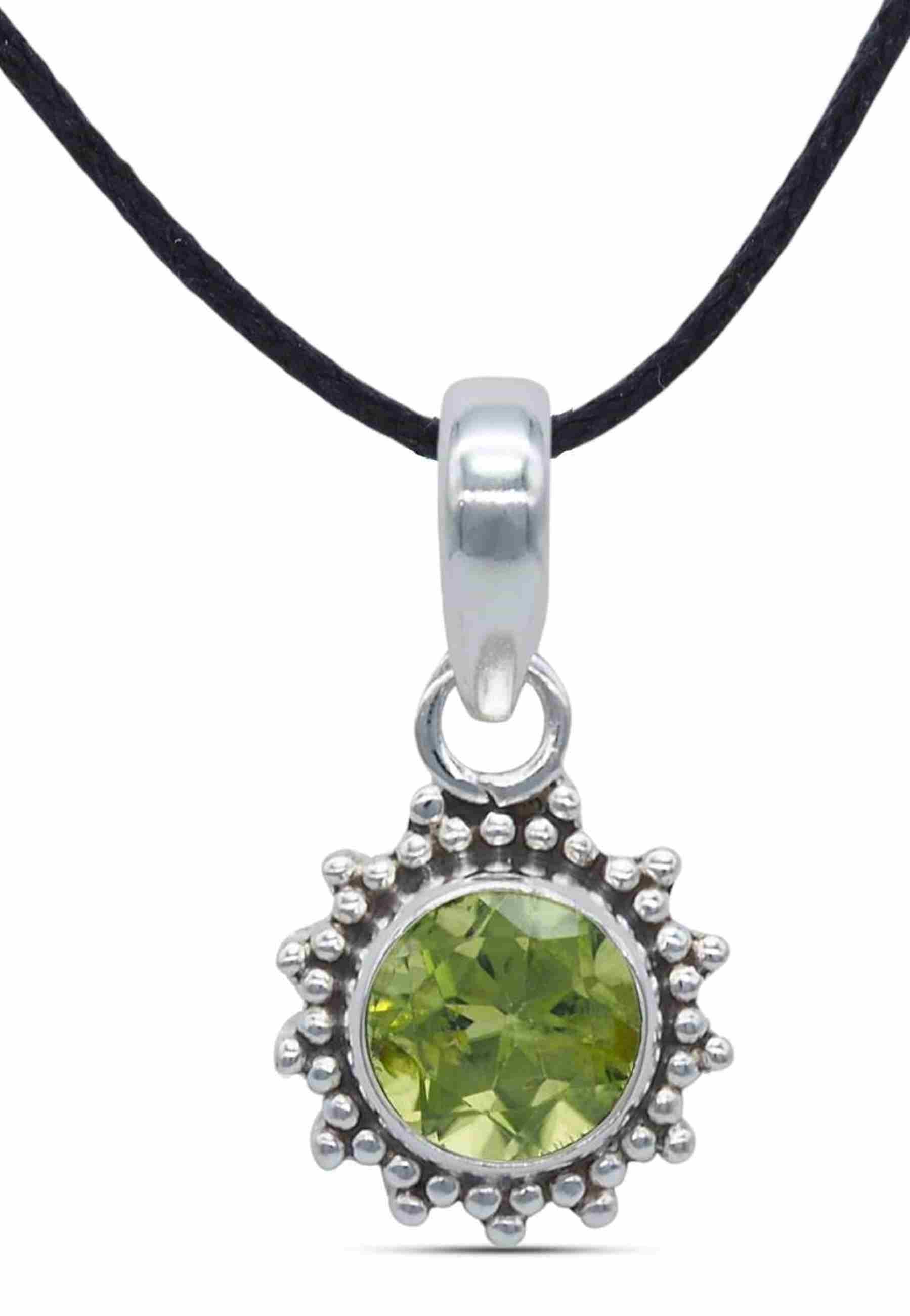 Kettenanhänger BUWAN rund aus 925 Silber - mantraroma