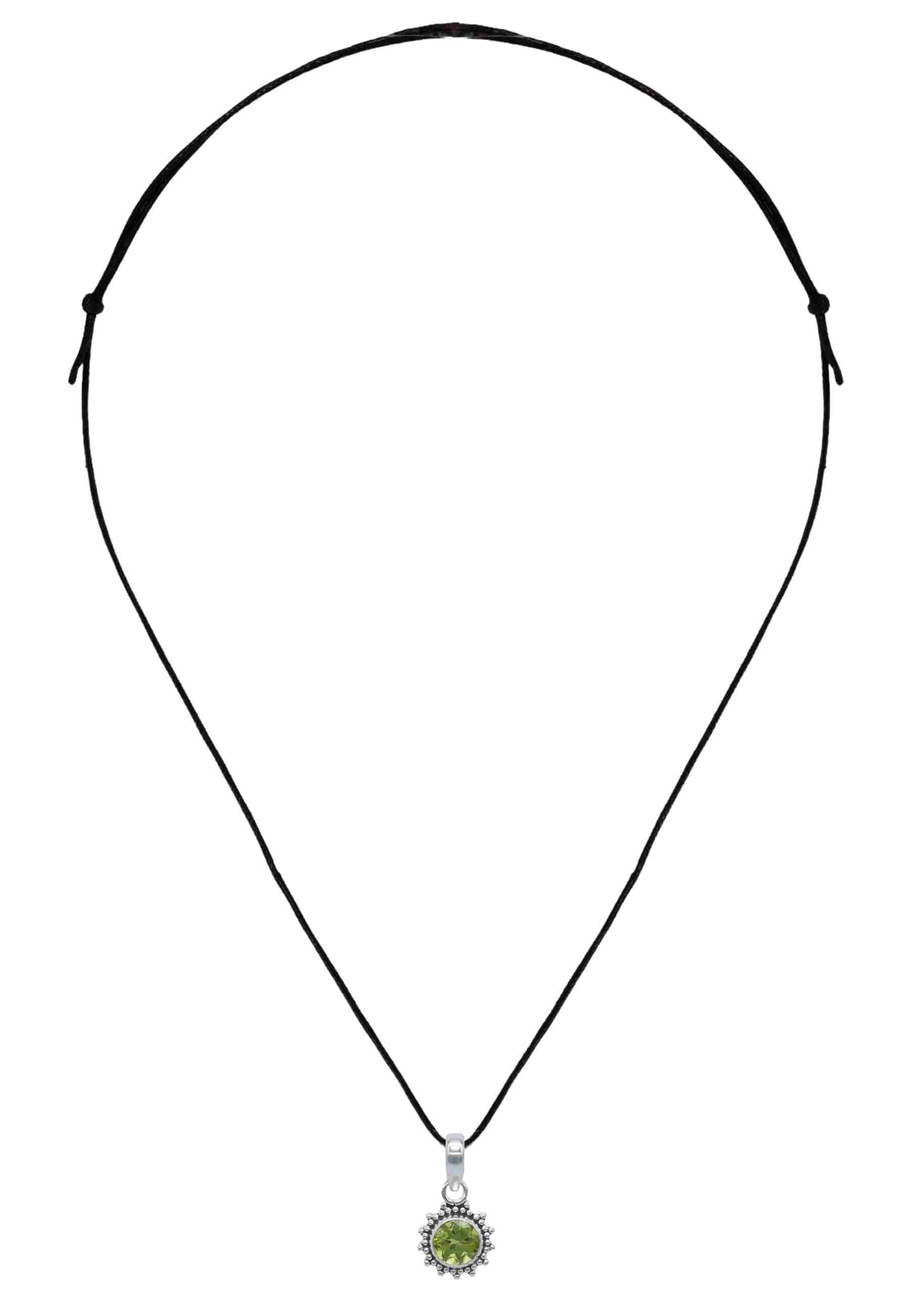 Kettenanhänger BUWAN rund aus 925 Silber - mantraroma
