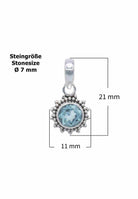 Kettenanhänger BUWAN rund aus 925 Silber - mantraroma
