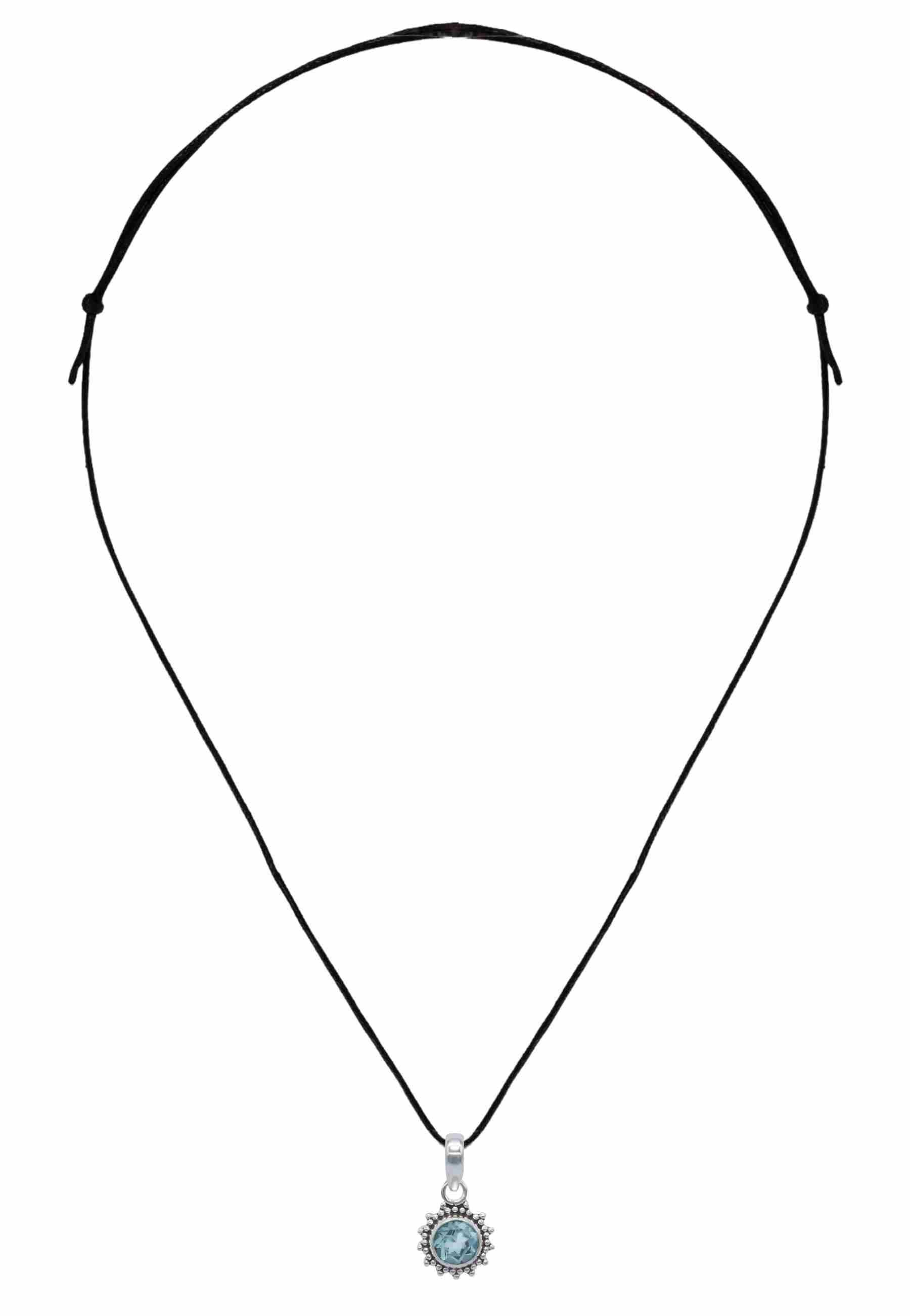 Kettenanhänger BUWAN rund aus 925 Silber - mantraroma