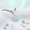925 Silber Anhänger MIALE oval