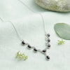 925 Silber Kette PUNTI oval